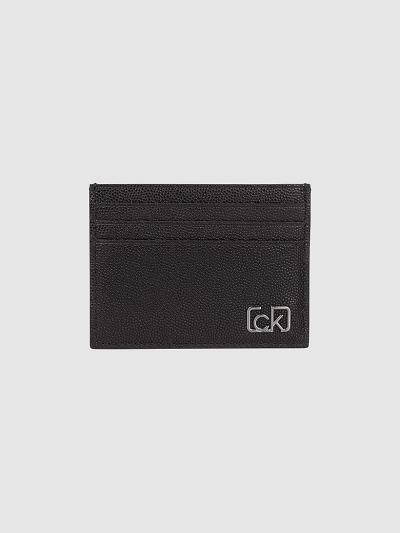 Calvin Klein Táskák & Kiegészítők HU401513 | Calvin Klein Faux Bőr Férfi Kártyatartó Fekete